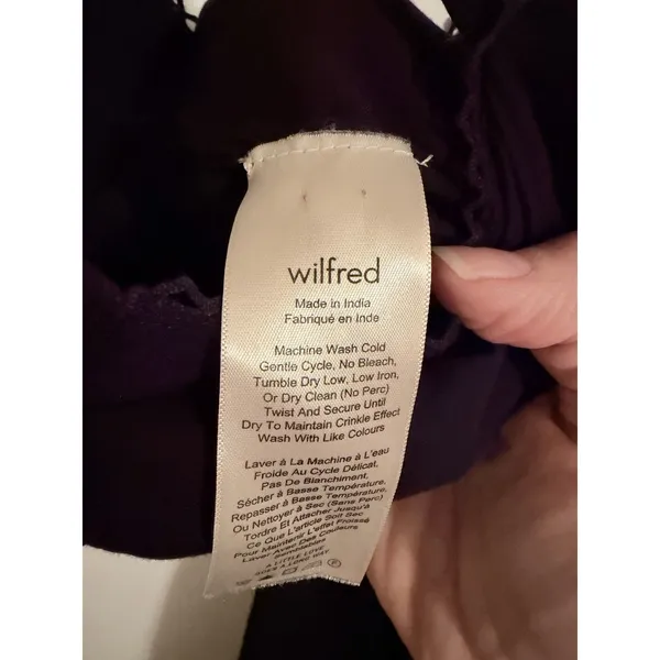 Wilfred Aritzia Irene Jumpsuit Size M Boho‎ Black Side Button Cinched Waist - Image 14