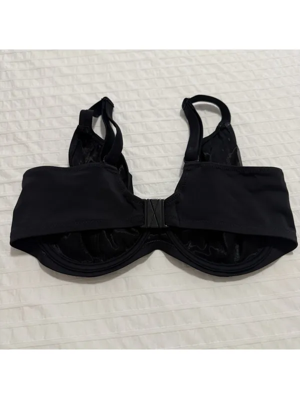 Elomi 36G Essentials Underwire Swim Bikini Bra Top ES7500 Black - Image 3