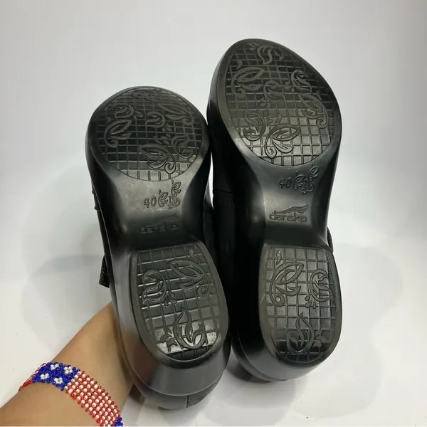 Dansko Ainsley mary Jane clogs black leather size 40‎ - Image 8