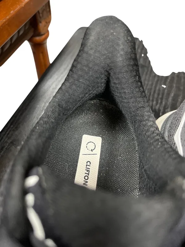 Hoka One Clifton 9 wms black white walking running sneakers sz 8.5B SKU 10-365 - Image 10