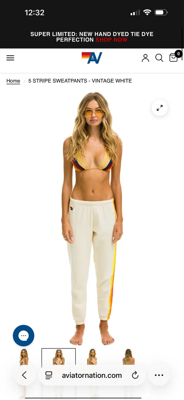 Aviator Nation Sweatpants 5 Stripe - Image 2