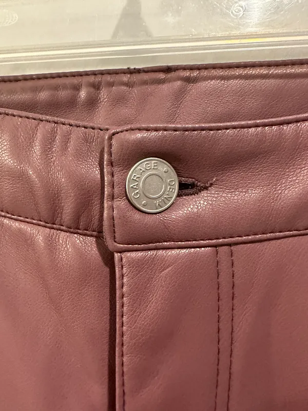 Garage Faux Leather Pants - Image 4