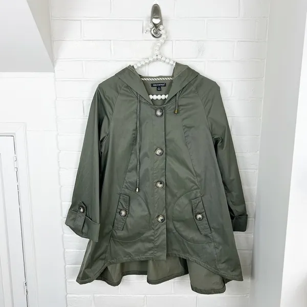 For Cynthia Green Casual Button Front Jacket Size S - Image 2