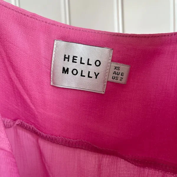 Hello Molly Vibrant Pink Mini Dress - Image 2