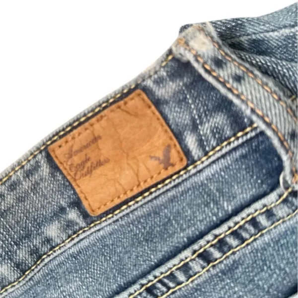 American Eagle Outfitters low rise stretch distressed slim jeans 00 - Image 8