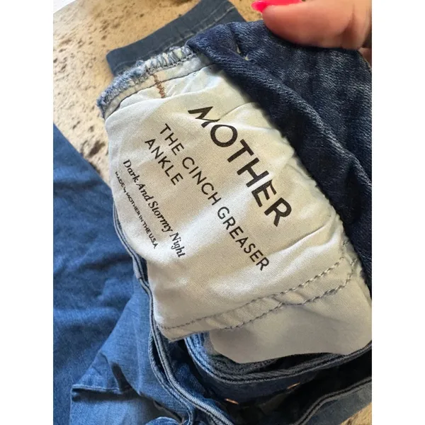 MOTHER The Cinch Greaser Ankle Jeans in Dark and Stormy Night Size‎ 29 - Image 6