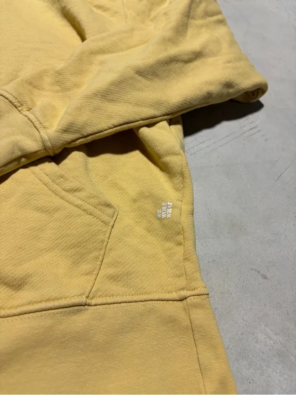 Weworewhat Yellow Hooded Sweatshirt cotton XS - Image 3