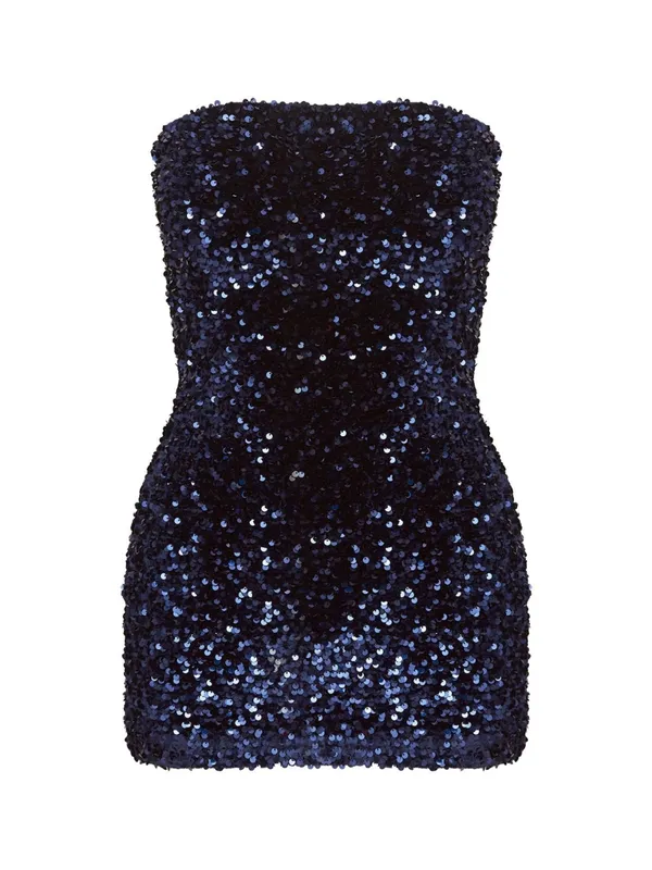 Princess Polly Eldoni Strapless Mini Dress Navy - Image 4
