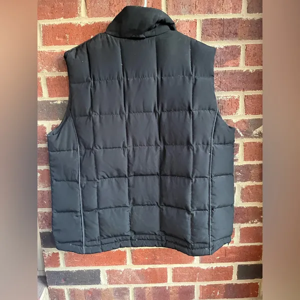 Columbia Black Puffer Down Feather Vest Size XL - Image 3