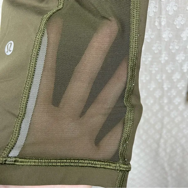 Lululemon‎ Olive Green Pocket Cropped Leggings - Image 5
