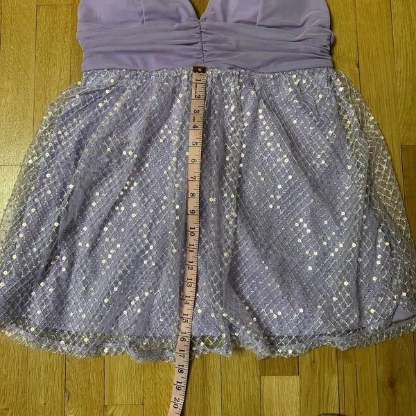 SheIn Purple sequin mini dress - Image 9