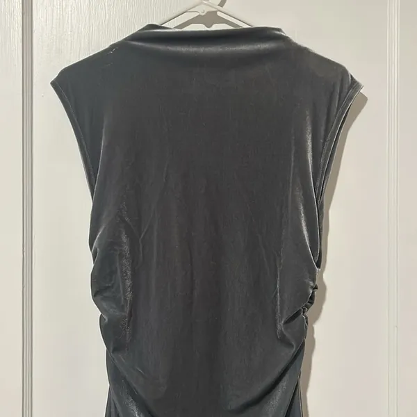 Reformation Alden Knit Dress Silver Velvet New Size Medium - Image 5