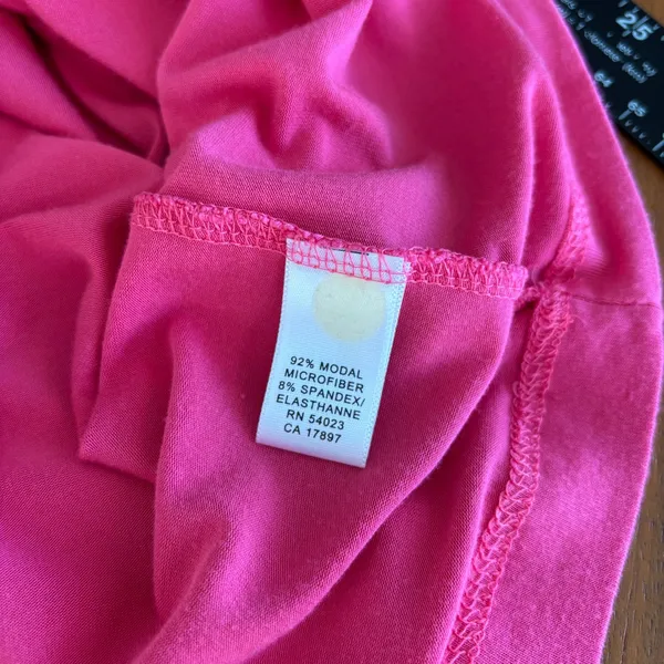 Vintage Banana Republic Top M Hot Pink Side Tie Boatneck Y2K Barbie Bimbo Girly - Image 5