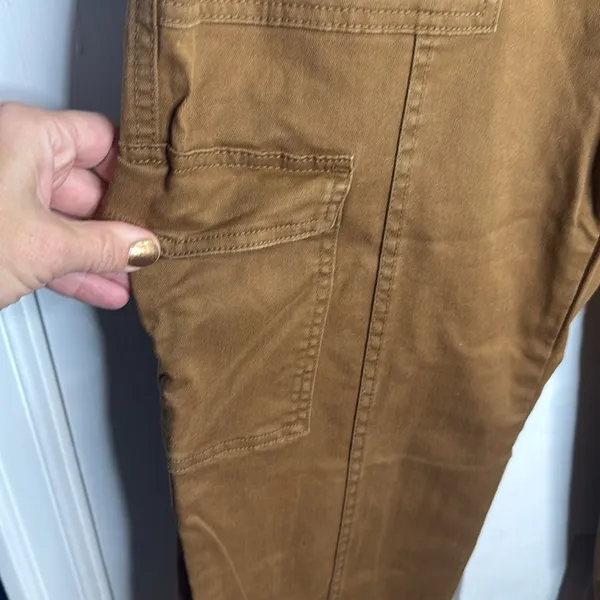 Banana Republic High-Rise Cargo Pant in Camel W1126 Sz 10 - Image 2