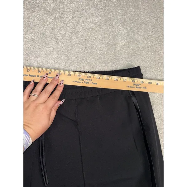 Athleta Endeavor High Rise Relaxed Wide Leg Pants Women Size XL Black Drawstring - Image 9
