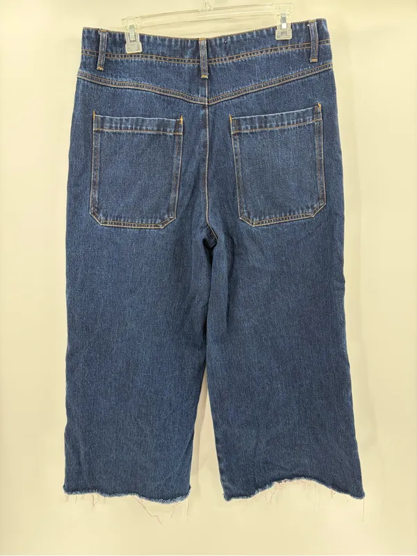 L.F. Markey indie women’s button fly y2k 2010s Blue Wide-Leg Crop Jeans size 31 - Image 7