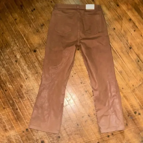 Liverpool stretchy boutique faux leather brown 10/30 jeans - Image 6