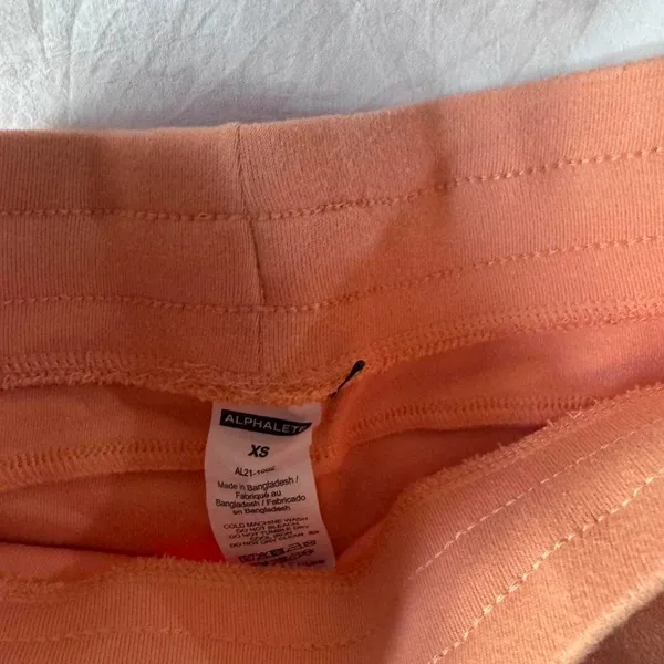 Alphalete Essential Core Shorts Orange‎ Frost PullOn Drawstring Workout XS NWOT - Image 2
