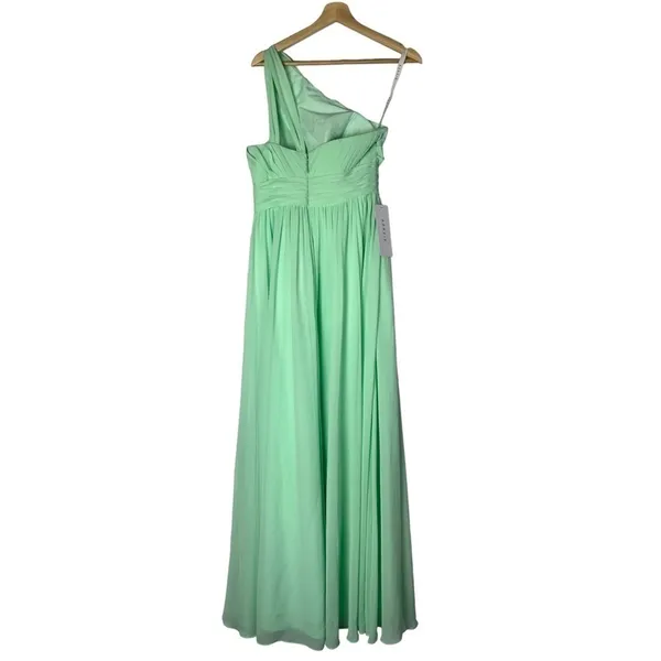 Azazie Molly Mint Bright Green‎ Formal Bridesmaid Dress A6 - Image 5