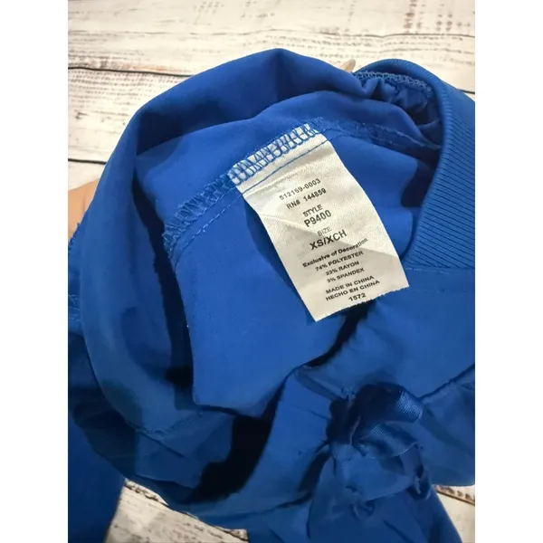 Adar Pro Women's Scrub Set XS‎ Royal Blue V-Neck Top & Pants Workwear - Image 7