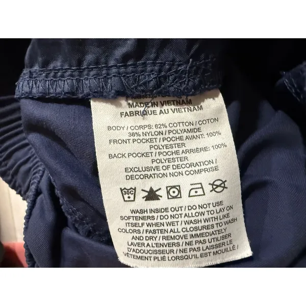 Nike Womens Sportswear Cargo Pants Navy Blue Tapered Elastic‎ Waist Small - Image 6