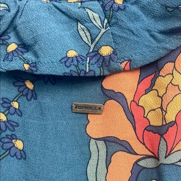O'Neill Blue Pleated Maxi floral Sundress - Image 5