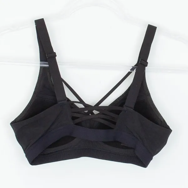 Victorias Secret Sport Black Strappy Sports Bra Womens‎ 34B Lightweight Athletic - Image 5