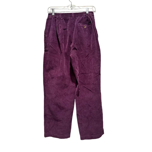 Appleseed's Corduroy Pants‎ Trousers Purple Size 6P Cotton Retro Preppy - Image 2