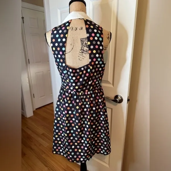 retro like Forever 21 polka dot mini dress size large - Image 3