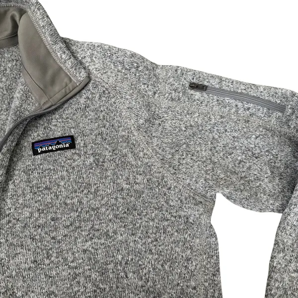 Patagonia Better Sweater 1/4 Zip Fleece Jacket Sz L Heather Gray Outdoors - Image 4
