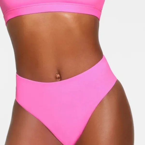 Skims SET NWT Neon Orchid Pink Bikini Swim Set 2-pc set top & Bottom Size m - Image 4