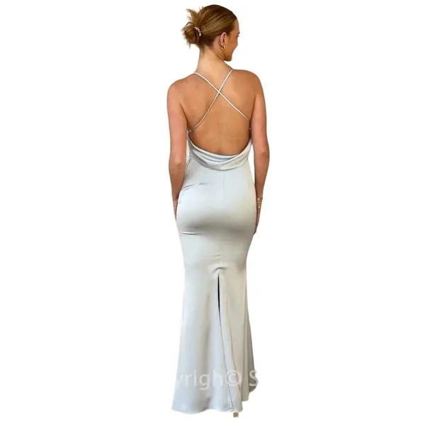 Katie May Ryder Gown in Celestial Blue Small New Womens Maxi Dress - Image 11