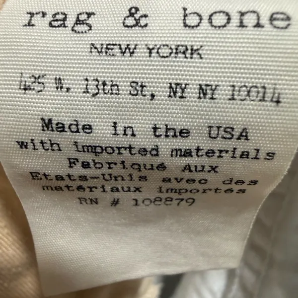 Rag & Bone Cut Off Short in White Freeport Size 27 - Image 7