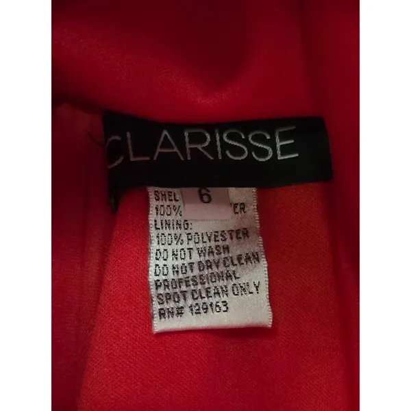 Clarisse Red Long Sequin High Slit Pageant Homecoming Formal Red Dress 6 - Image 7
