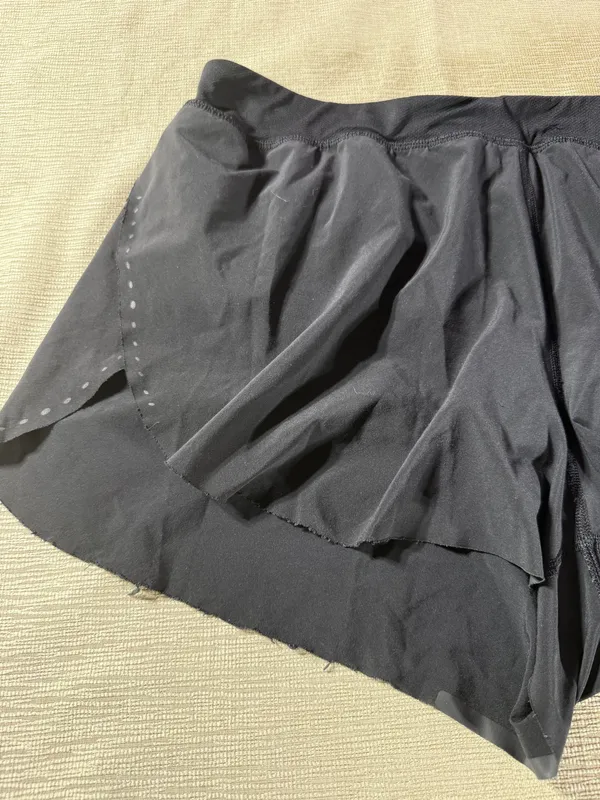 Lululemon Speed Shorts Womens Black Reflective Dots Running Lined Zip Pocket - Image 2