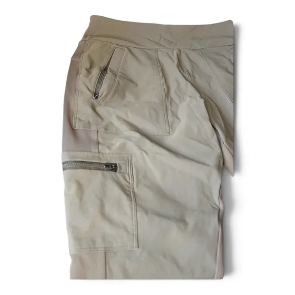 Athleta Headlands Hybrid Cargo Tight Pants Peat Taupe Size 10 - Image 6