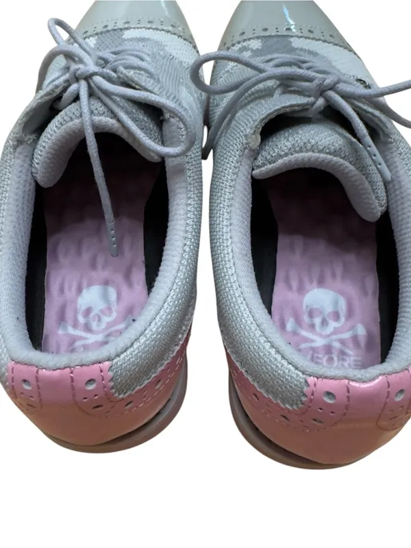 G/FORE Gallivanter Camo Knit Spikeless Golf Shoes Gray Pink Women’s US 8 EU39 - Image 3