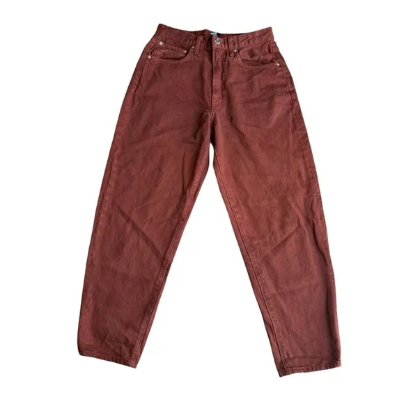 Edwin Women’s Size 26 Anderson Ankle 90’s Relaxed Pants Brown Denim Old Money‎ - Image 2