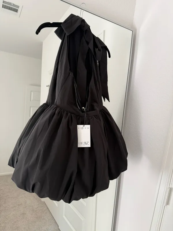 Black Mini Dress Size M - Image 2