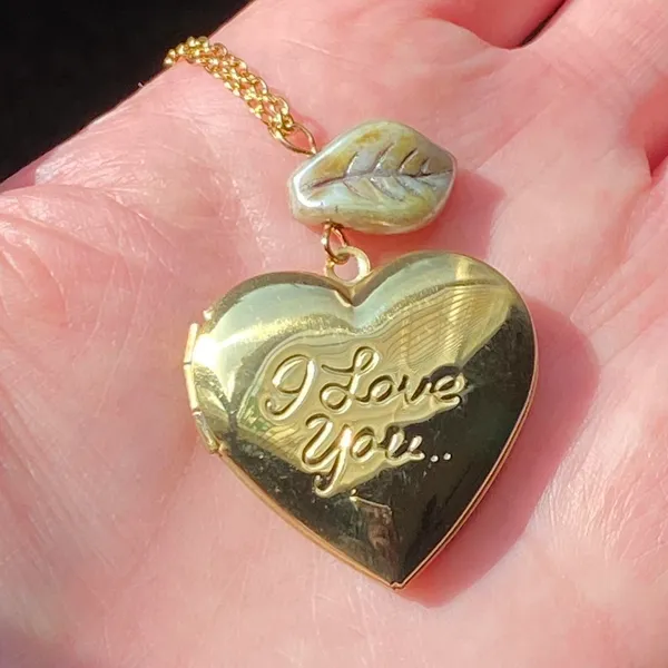 Handmade cute fairy cottage heart locket Necklace - Image 2