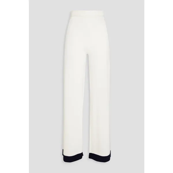 ZIMMERMANN Two-Tone Merino Wool Wide-Leg Pants AU 2 US 8 Luxury Resort - Image 3