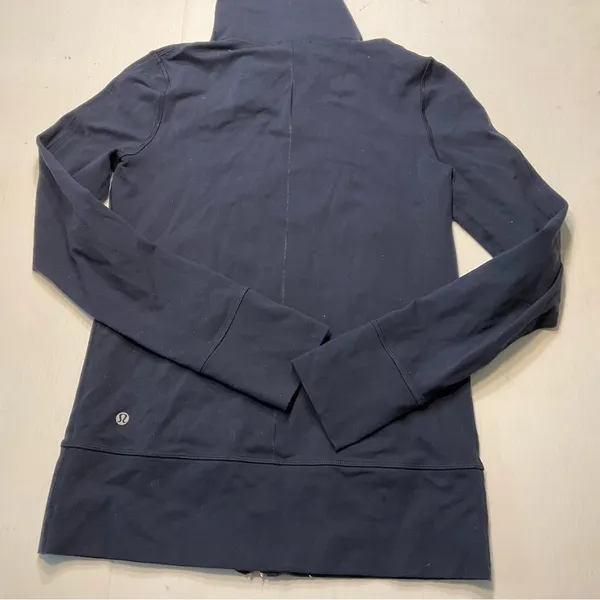 Lululemon Daily Yoga Jacket Inkwell Navy Blue Women Sz 6 - Image 11