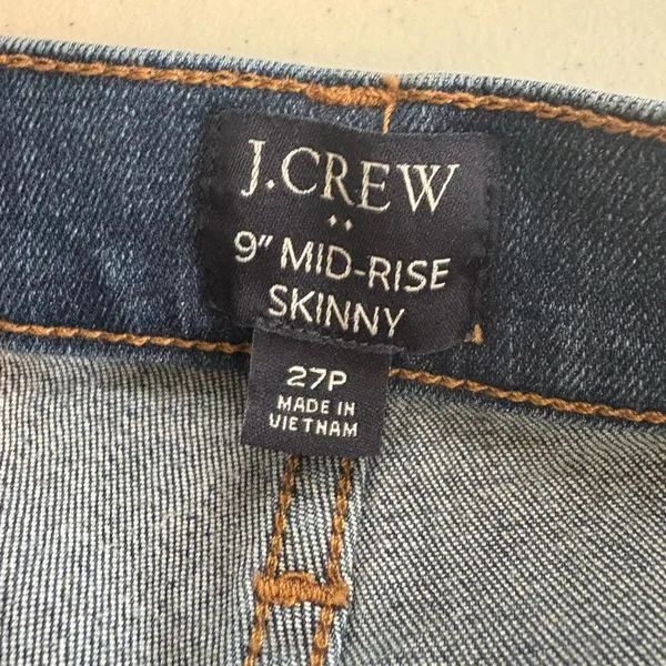 J. Crew‎ Factory Mid Rise Skinny Jeans 27 Petite GUC 0363 - Image 8