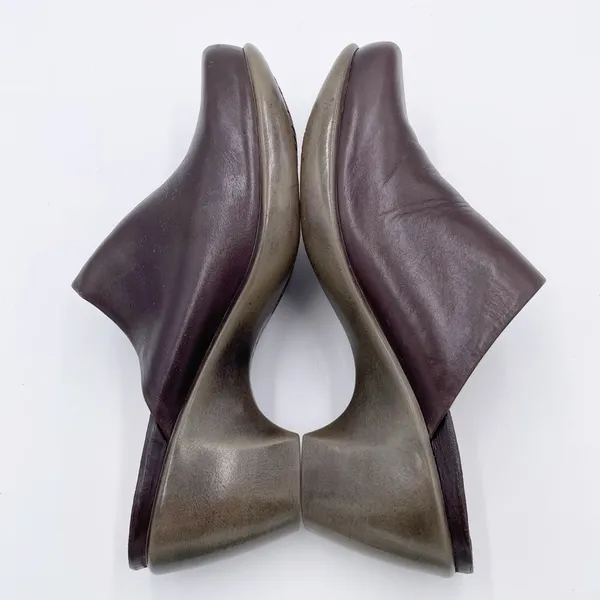 NAOT Eden Dream Leather Mule Clog Women's Size 38 US 7 Deep Brown Purple Boho - Image 10