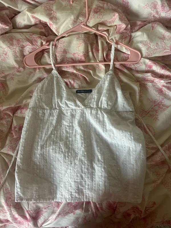 Brandy Melville White Babydoll Tank Top - Image 2