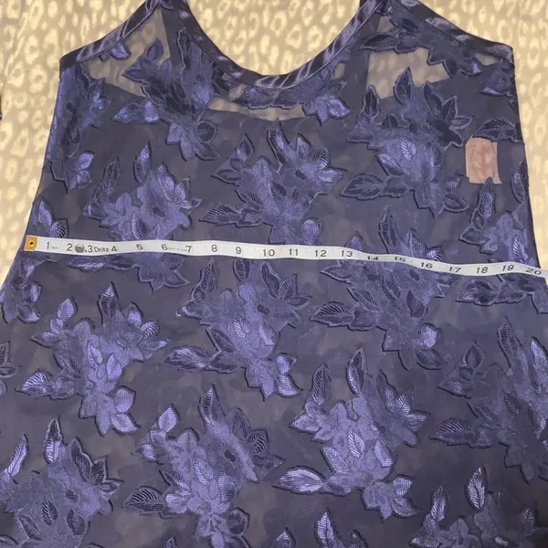 Vintage Angelique sheer floral silky nightgown - Image 12
