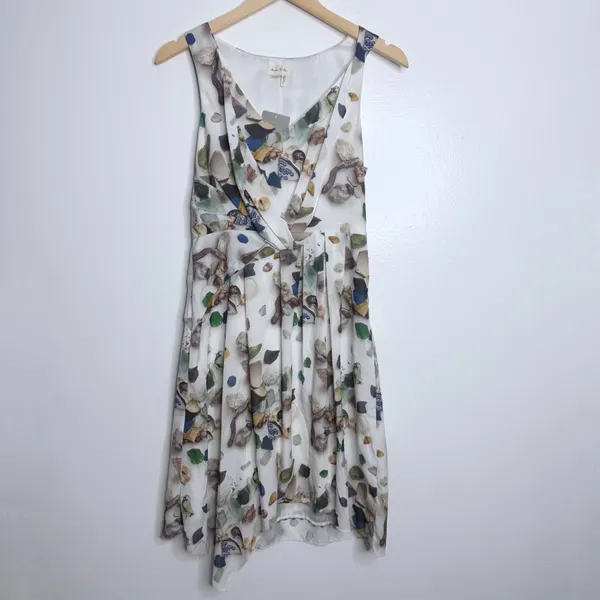 NWT Anthropologie Meadow & Rue Beach Treasures Dress Beachy Flowy‎ Preppy Size 2 - Image 2