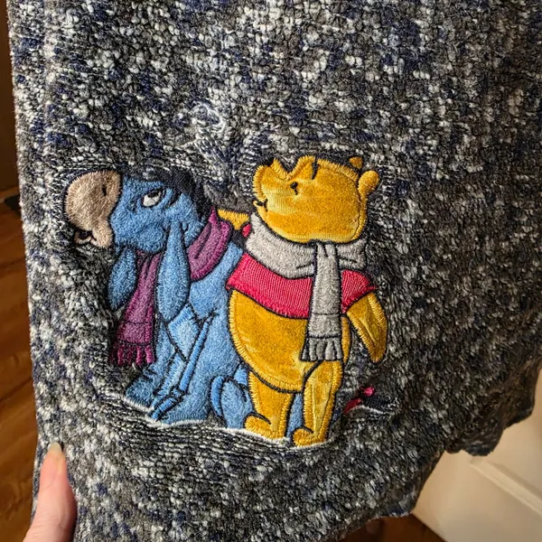 Disney Store Vintage Winnie The Pooh Winter Knit Sweater - Image 3