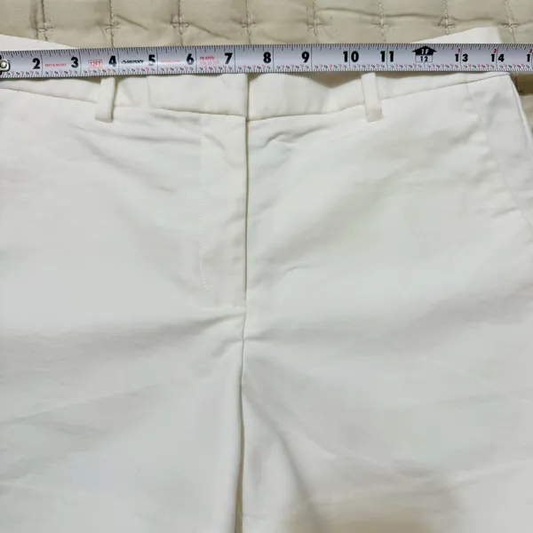 GAP Women White Tailored High Rise Pocketed‎ Casual Elegant Shorts Size 0 - Image 11
