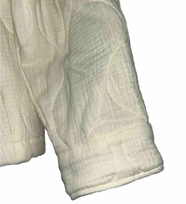 Bucket List Quilted Jacket Women’s Medium White - Image 4